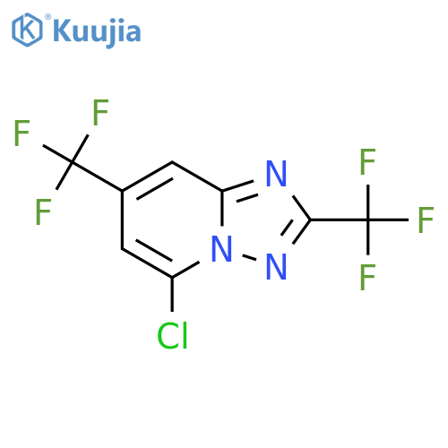 5-chloro-2,7-bis(trifluoromethyl)-1,2,4triazolo1,5-apyridine structure