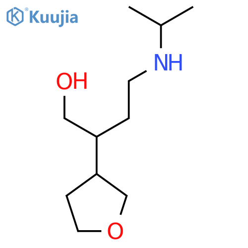 2-(Oxolan-3-yl)-4-[(propan-2-yl)amino]butan-1-ol structure