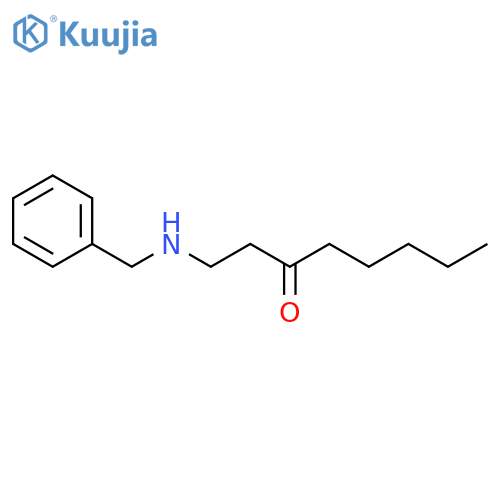 3-Octanone, 1-[(phenylmethyl)amino]- structure