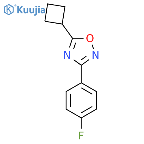 5-Cyclobutyl-3-(4-fluorophenyl)-1,2,4-oxadiazole structure