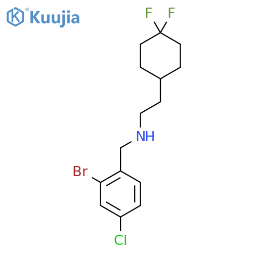 (2-bromo-4-chlorophenyl)methyl2-(4,4-difluorocyclohexyl)ethylamine structure
