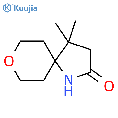 4,4-Dimethyl-8-oxa-1-azaspiro[4.5]decan-2-one structure
