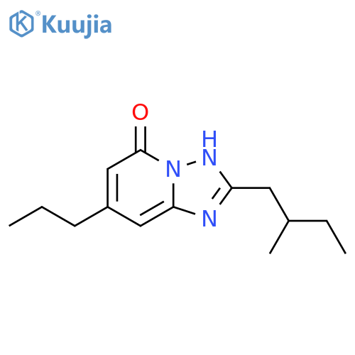 2-(2-methylbutyl)-7-propyl-1,2,4triazolo1,5-apyridin-5-ol structure