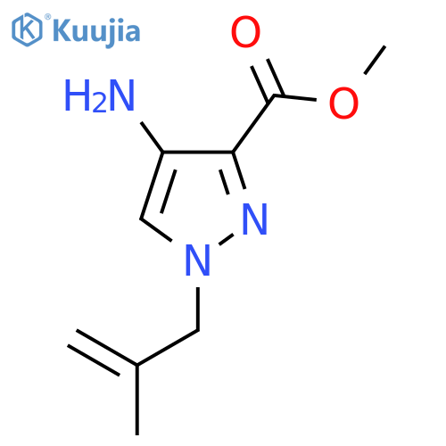 methyl 4-amino-1-(2-methylprop-2-en-1-yl)-1H-pyrazole-3-carboxylate structure