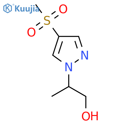 2-(4-methanesulfonyl-1H-pyrazol-1-yl)propan-1-ol structure