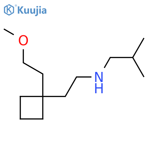 {2-[1-(2-Methoxyethyl)cyclobutyl]ethyl}(2-methylpropyl)amine structure