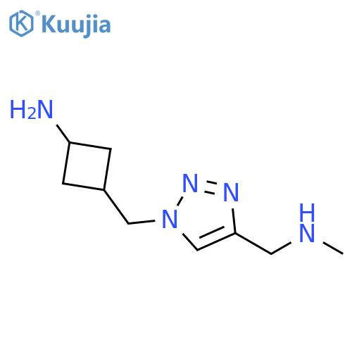1H-1,2,3-Triazole-4-methanamine, 1-[(3-aminocyclobutyl)methyl]-N-methyl- structure