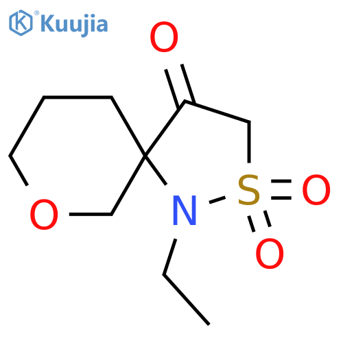 1-ethyl-7-oxa-2lambda6-thia-1-azaspiro4.5decane-2,2,4-trione structure