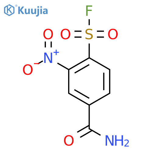 4-Carbamoyl-2-nitrobenzene-1-sulfonyl fluoride structure