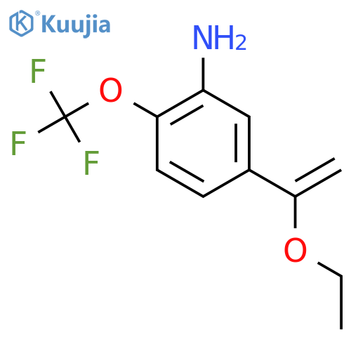 5-(1-Ethoxyethenyl)-2-(trifluoromethoxy)aniline structure