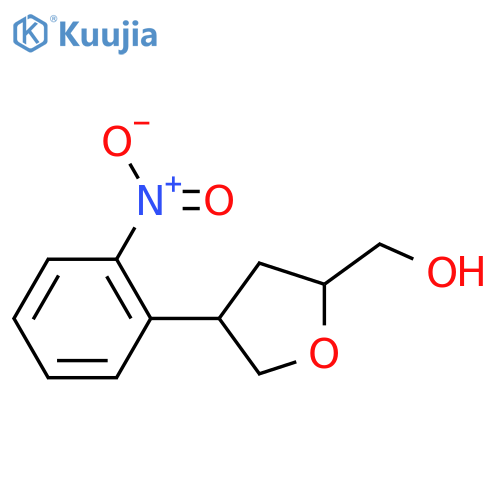 [4-(2-Nitrophenyl)oxolan-2-yl]methanol structure
