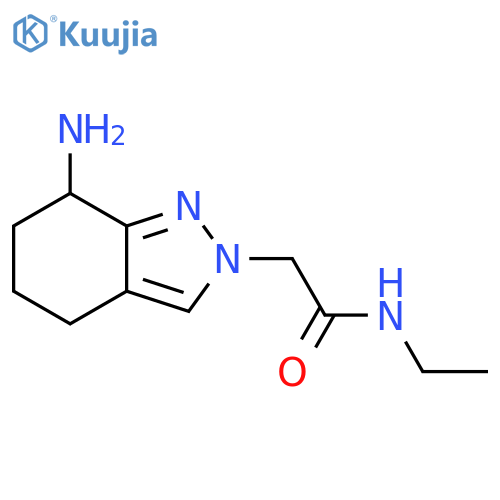 2H-Indazole-2-acetamide, 7-amino-N-ethyl-4,5,6,7-tetrahydro- structure