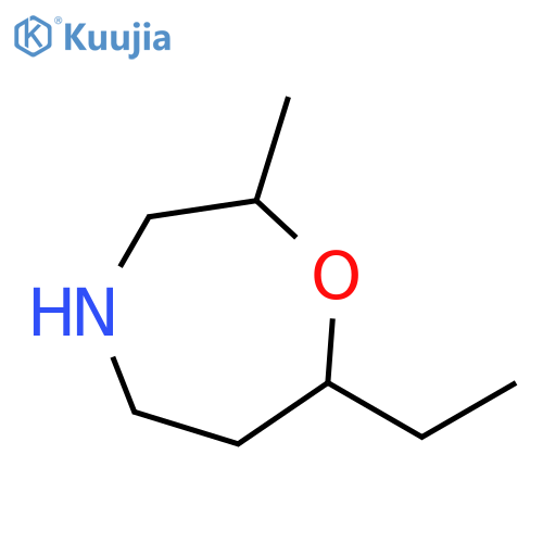1,4-Oxazepine, 7-ethylhexahydro-2-methyl- structure