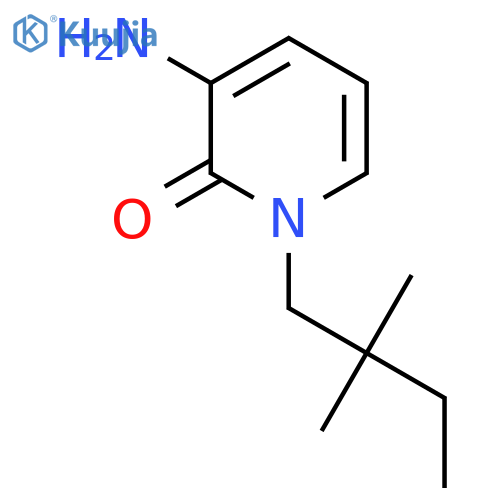 3-amino-1-(2,2-dimethylbutyl)-1,2-dihydropyridin-2-one structure