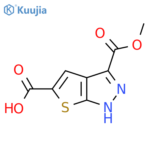1H-Thieno[2,3-c]pyrazole-3,5-dicarboxylic acid, 3-methyl ester structure