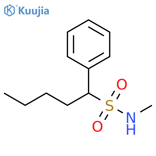 Benzenemethanesulfonamide, α-butyl-N-methyl- structure