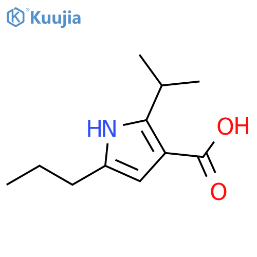 1H-Pyrrole-3-carboxylic acid, 2-(1-methylethyl)-5-propyl- structure
