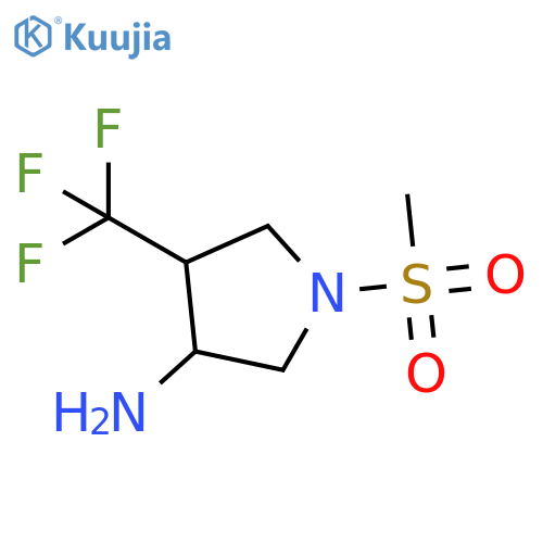 1-Methanesulfonyl-4-(trifluoromethyl)pyrrolidin-3-amine structure