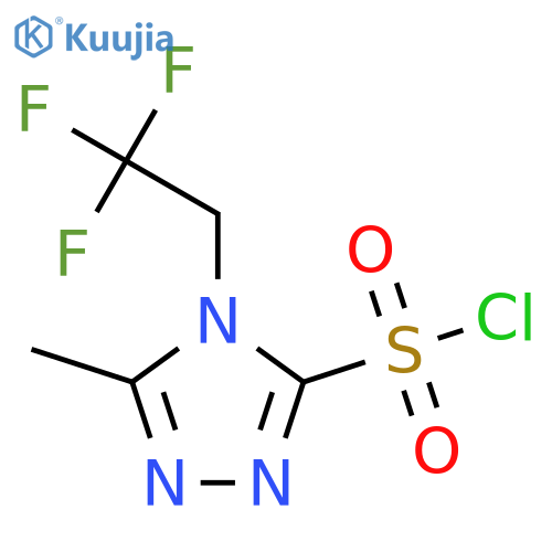 5-Methyl-4-(2,2,2-trifluoroethyl)-1,2,4-triazole-3-sulfonyl chloride structure