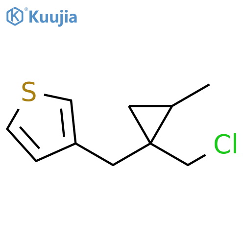 Thiophene, 3-[[1-(chloromethyl)-2-methylcyclopropyl]methyl]- structure