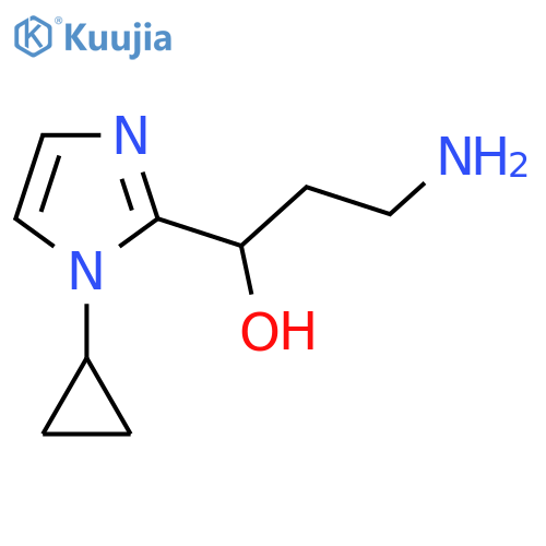 1H-Imidazole-2-methanol, α-(2-aminoethyl)-1-cyclopropyl- structure