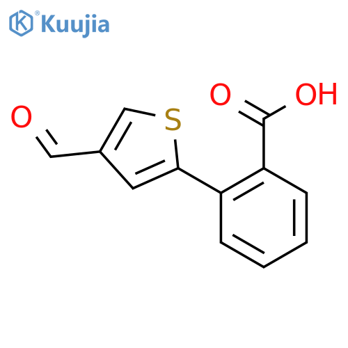 2-(4-Formylthiophen-2-yl)benzoic acid structure