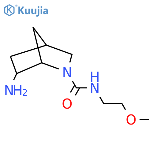6-amino-N-(2-methoxyethyl)-2-azabicyclo[2.2.1]heptane-2-carboxamide structure