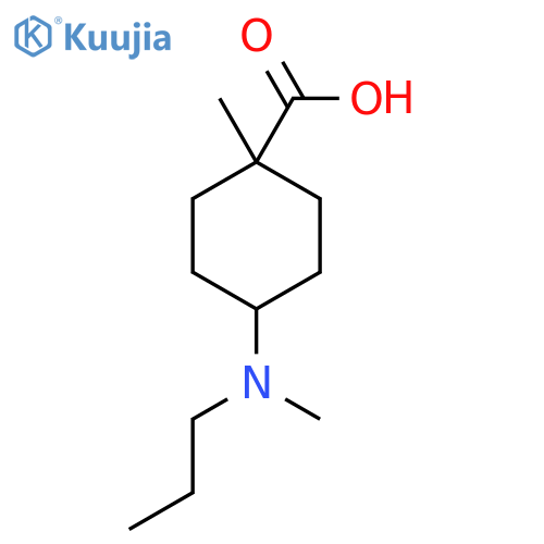 1-Methyl-4-[methyl(propyl)amino]cyclohexane-1-carboxylic acid structure