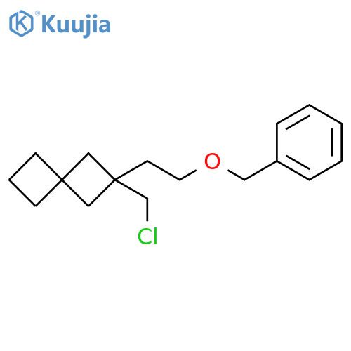 Spiro[3.3]heptane, 2-(chloromethyl)-2-[2-(phenylmethoxy)ethyl]- structure