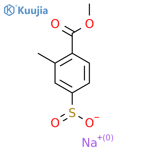Sodium 4-(methoxycarbonyl)-3-methylbenzene-1-sulfinate structure