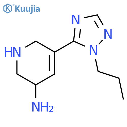 5-(1-propyl-1H-1,2,4-triazol-5-yl)-1,2,3,6-tetrahydropyridin-3-amine structure