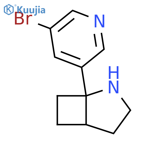 2-Azabicyclo[3.2.0]heptane, 1-(5-bromo-3-pyridinyl)- structure
