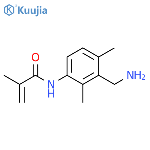 2-Propenamide, N-[3-(aminomethyl)-2,4-dimethylphenyl]-2-methyl- structure
