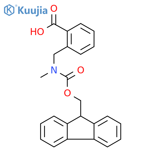 Benzoic acid, 2-[[[(9H-fluoren-9-ylmethoxy)carbonyl]methylamino]methyl]- structure