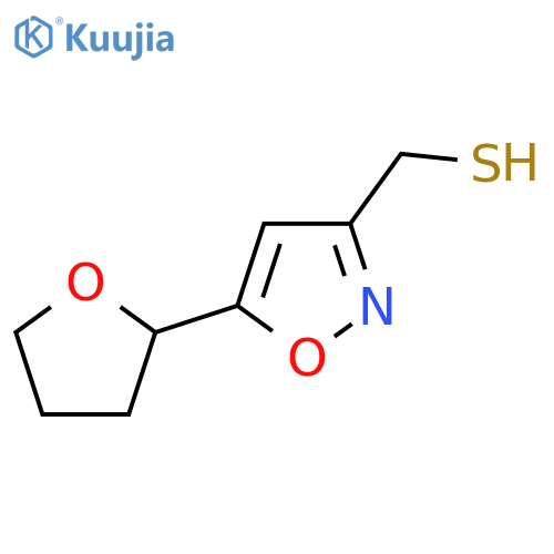 5-(oxolan-2-yl)-1,2-oxazol-3-ylmethanethiol structure