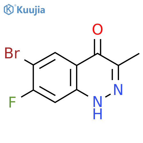 4(1H)-Cinnolinone, 6-bromo-7-fluoro-3-methyl- structure