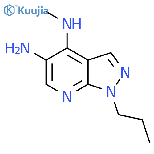 4-N-methyl-1-propylpyrazolo[3,4-b]pyridine-4,5-diamine structure