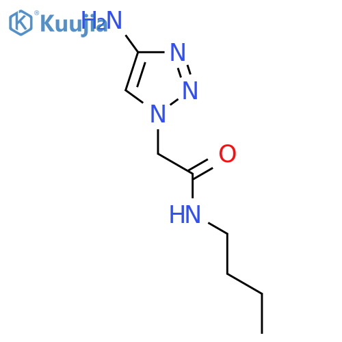 2-(4-amino-1H-1,2,3-triazol-1-yl)-N-butylacetamide structure