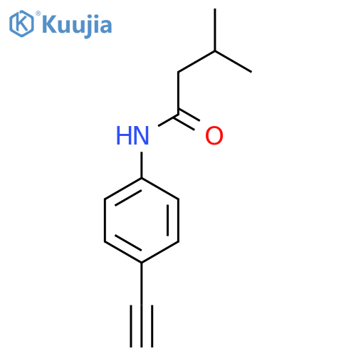 N-(4-ethynylphenyl)-3-methylbutanamide structure