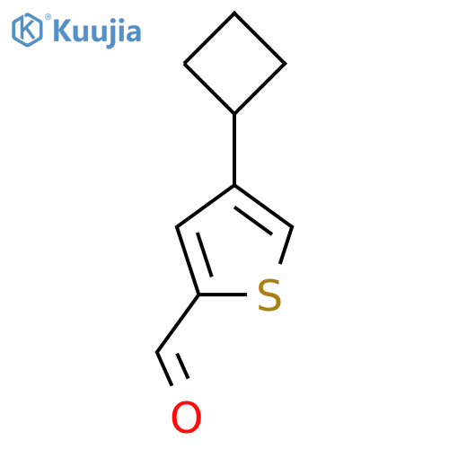 4-Cyclobutylthiophene-2-carbaldehyde structure
