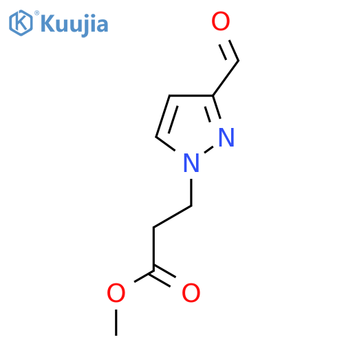 methyl 3-(3-formyl-1H-pyrazol-1-yl)propanoate structure