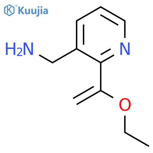[2-(1-Ethoxyethenyl)pyridin-3-yl]methanamine structure