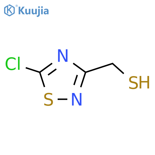 (5-chloro-1,2,4-thiadiazol-3-yl)methanethiol structure