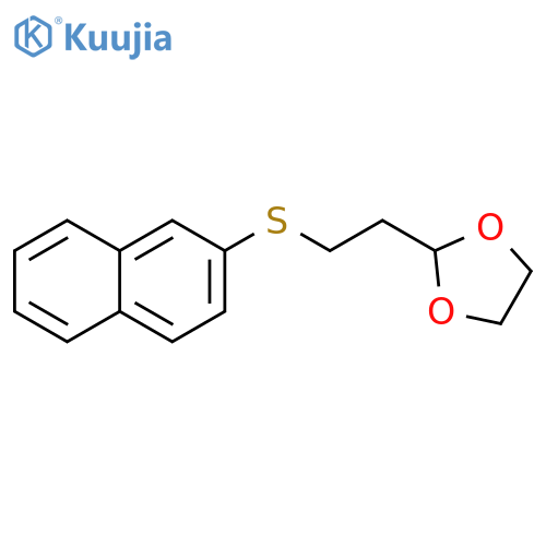 1,3-Dioxolane, 2-[2-(2-naphthalenylthio)ethyl]- structure