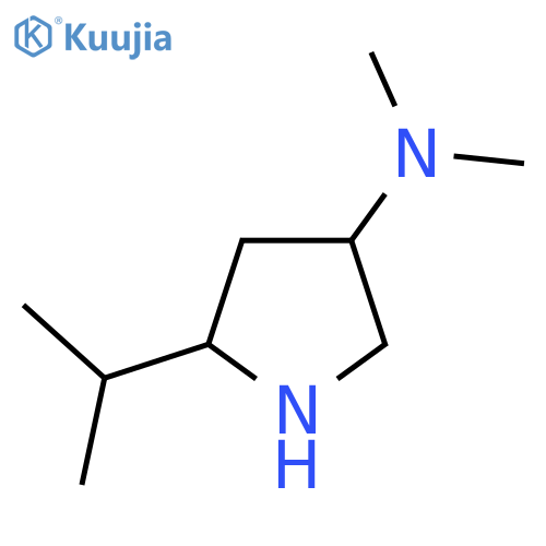 N,N-dimethyl-5-(propan-2-yl)pyrrolidin-3-amine structure