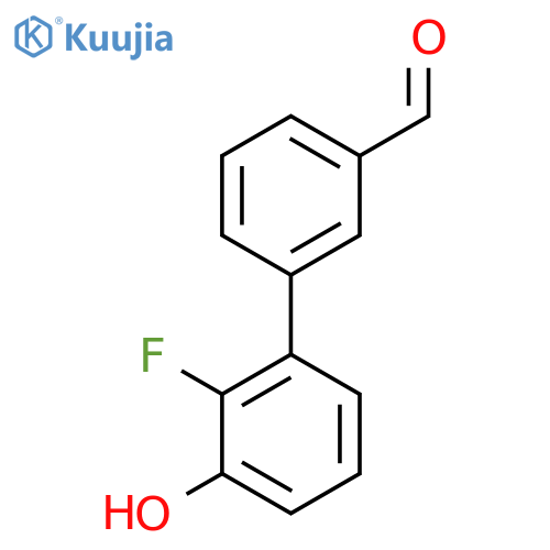 3-(2-Fluoro-3-hydroxyphenyl)benzaldehyde structure
