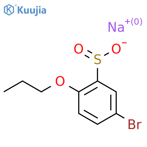 Sodium 5-bromo-2-propoxybenzene-1-sulfinate structure