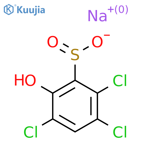 Sodium 2,3,5-trichloro-6-hydroxybenzene-1-sulfinate structure