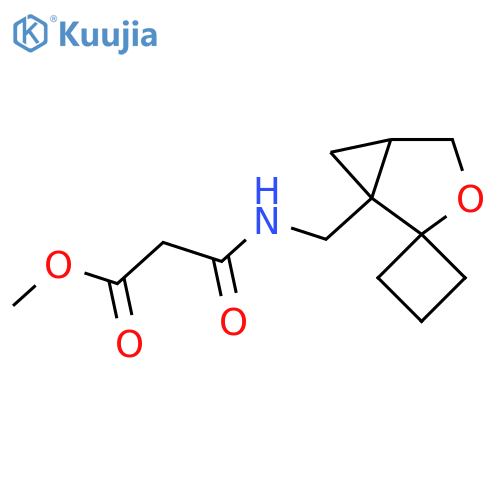 β-Alanine, oxo-N-(spiro[cyclobutane-1,2'-[3]oxabicyclo[3.1.0]hexan]-1'-ylmethyl)-, methyl ester structure