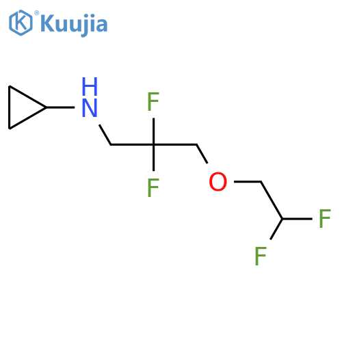 N-[3-(2,2-difluoroethoxy)-2,2-difluoropropyl]cyclopropanamine structure